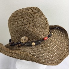 Panama Jack Straw Hat Sun Cap Summer Mujer One Size Casual Spring Wide Brim   eb-32688181